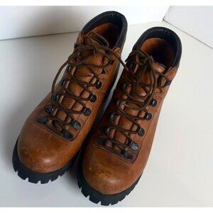 DEXTER Hiking Boots Leather Backpacking Boots Vibram Sole, Womens Size 7 Vintage